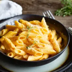 Pâtes sauce butternut : recette facile, crémeuse et gourmande