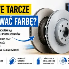 Nowe tarcze hamulcowe. Czy zmywać farbę? Powłoka ochronna ATE i innych producentów. Czyszczenie tarcz hamulcowych.