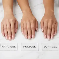 Różne metody przedłużania paznokci: akryl, hard gel, polygel, soft gel, press-on. Wybierz swoją ulubioną, by szybko przedłużyć paznokcie!