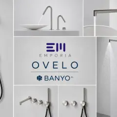 Nowoczesne baterie łazienkowe OVELO w kolorze gunmetal. Eleganckie linie i funkcjonalność.