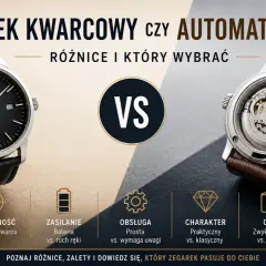 Zegarek kwarcowy vs. automatyczny: porównanie różnych rodzajów zegarków, ich cech i zalet.