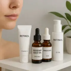 Hudvård med retinol, även för dig som är gravid. Flera produkter med retinol och andra aktiva ingredienser.