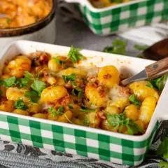 Szybka i pyszna zapiekanka z gnocchi z kurczakiem na obiad