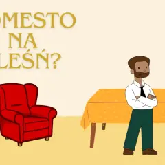 Mężczyzna patrzy na zieloną pleśń na ścianie. Czy Domestos na pleśń to rozwiązanie?