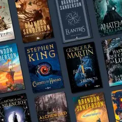 Colección de libros de sagas de fantasía: Brandon Sanderson, George R.R. Martin, Stephen King y más.