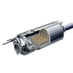 Przekrój filtra DPF. Zastanawiasz się, ile kosztuje czyszczenie filtra DPF? Ten element zatrzymuje sadzę.