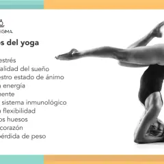 Yoga: reduce estrés, mejora sueño, refuerza el sistema inmune y más. Mujer en postura de yoga invertida.