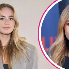 Julia Kostera, młoda influencerka, prezentuje się w eleganckim szarym żakiecie i czarnej bluzce. Jej wiek dodaje jej świeżości.