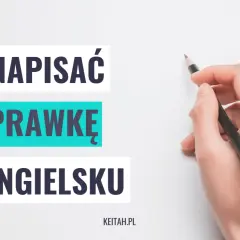 Jak napisać rozprawkę po angielsku? Dłoń z ołówkiem gotowa do pisania.