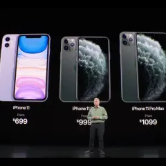 Prezentacja iPhone 11 kiedy wyszedł, z cenami od 699 dolarów.