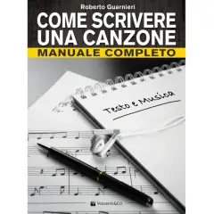 Manuale per scrivere canzoni: spartito, quaderno con "Testo e Musica", penna e auricolari. Ideale per chi ama le canzoni da inventare.