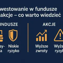 Porównanie funduszy i akcji: dywersyfikacja, niskie ryzyko vs wyższe zwroty, ryzyko. Każdy akcjonariusz powinien to wiedzieć.