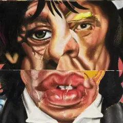 Fragmentary portrait, sugerujący nową płytę Rolling Stones.