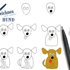 Hunde zeichnen leicht: Einfache Schritt-für-Schritt-Anleitung