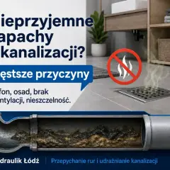 Nieprzyjemny smród z odpływu prysznica? Syfon, osad, brak wentylacji lub nieszczelność to częste przyczyny. Zobacz, jak wygląda zapchana rura.