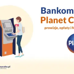 Bankomaty Planet Cash: sprawdź, jakie banki obsługują, prowizje i funkcje. Kobieta korzysta z bankomatu.