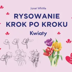 Jak narysować kwiaty w wazonie krok po kroku: ilustracje z poradnika Janet Whittle.