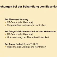 Kontrolluntersuchungen bei Blasenkrebs für Männer: CT-Scans & urologische Checks verbessern die Heilungschancen.