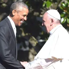 Papst Franziskus und Barack Obama, ein historisches Treffen zwischen dem Papst und dem Präsidenten der USA.