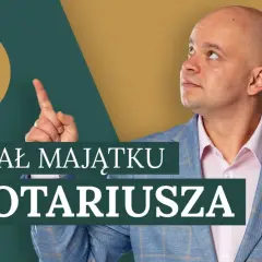 Mężczyzna w garniturze wskazuje na ikonę symbolizującą podział majątku. Czy można podważyć akt notarialny podziału majątku?