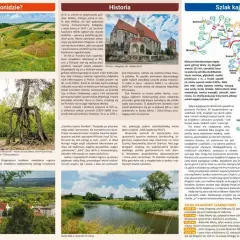Krajobraz Ponidzia, z widokiem na klasztor Reformackich w Pińczowie, malownicze doliny i rzekę Nidę.