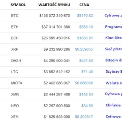 Najpopularniejsze kryptowaluty: Jakie mają potencjał inwestycyjny?