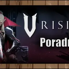 Wampir z V Rising poradnik, siedzący na tronie z mieczem.