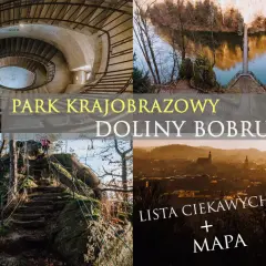 Park Krajobrazowy Doliny Bobru: kręte schody, skalne ścieżki, jezioro i panorama miasta. Odkryj ciekawe miejsca i mapę!