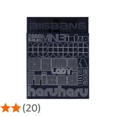 Okładka albumu BIGBANG z 2008 roku, z tytułami utworów jak "Lady", "Haru Haru".
