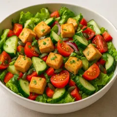 Jak przygotować tofu do sałatki, aby było pyszne i chrupiące