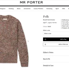 Wielokolorowy sweter Folk z domieszką akrylu. Czy akryl to dobry materiał na sweter? Ten model ma 74% akrylu, 13% wełny, 8% wiskozy i 5% alpaki.