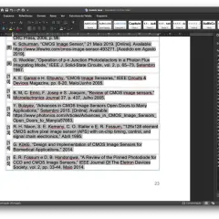 Fragment tekstu z bibliografią w programie Word, z widocznymi odnośnikami i tytułami.