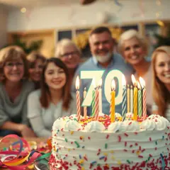 Śmieszne życzenia na 70 urodziny, które rozbawią jubilata i gości
