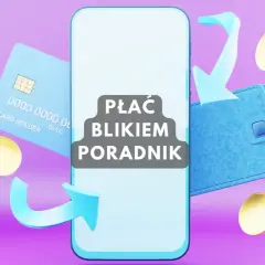 Dowiedz się, jak płacić blikiem! Smartfon, karta, portfel i monety symbolizują łatwe transakcje.