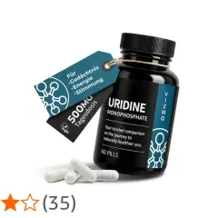 Flasche Uridinmonophosphat, 500mg Tagesdosis, für Gedächtnis, Energie, Stimmung. Gute uridinmonophosphat erfahrungen.