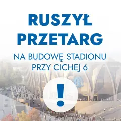 Ruszył przetarg na budowę nowego stadionu Ruchu Chorzów przy Cichej 6. Wizualizacja nowoczesnego obiektu.