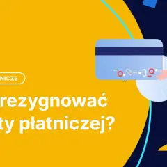 Ilustracja przedstawia osobę, która chce dowiedzieć się, jak zrezygnować z karty płatniczej.