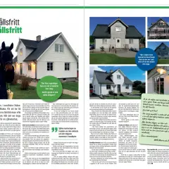 Familjen Ahonen bytte eternitfasad mot underhållsfri plastfasad. Nu slipper de måla om huset.