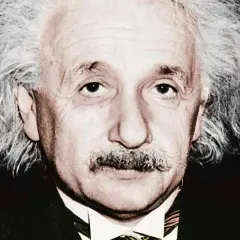 Portret Alberta Einsteina z charakterystyczną fryzurą i wąsami. Choć nie ma dokładnych danych, ile iq ma Einstein, jego geniusz jest niezaprzeczalny.
