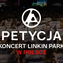 Petycja o koncert Linkin Park w Polsce. Tłum fanów z transparentami "Welcome Back".