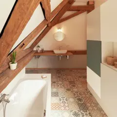 Moderne Badezimmer mit Dachschräge: Kreative Ideen für mehr Raum und Stil