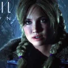 Dziewczyna z warkoczami w zimowym lesie, zapowiedź Until Dawn remake.