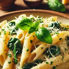 Penne ze szpinakiem i serem: Sekret kremowego smaku w 15 minut