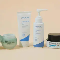 Kremy i lotiony do pielęgnacji skóry, w tym Hanyul, Aestura i Belif. Produkty te, często tworzone w laboratoriach, mają za zadanie nawilżać i wzmacniać barierę ochronną skóry.