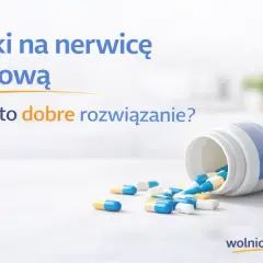 Leki na nerwicę lękową. Czy to dobre rozwiązanie? Kilka kapsułek wypadło z białej buteleczki.