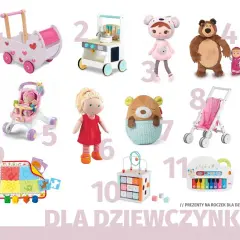 Idealne prezenty dla rocznej dziewczynki pod choinkę, które rozweselą malucha