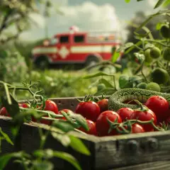 Nagle w skrzynce pomidorów wypłoszył węża. Pilna akcja ratunkowa!
