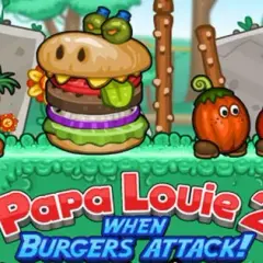 Gry papa: jak pokonać atakujące burgery w Papa Louie 2?
