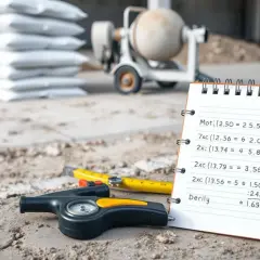Ile cementu na 1m3 betonu B25? Kluczowe informacje, które musisz znać