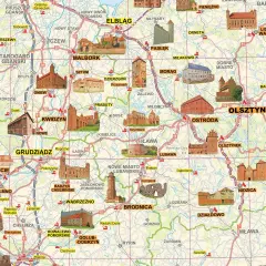 Mapa zamków w Polsce z opisami i wskazówkami dojazdu dla turystów